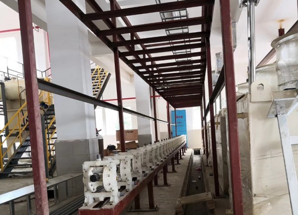 威爾頓氣動泵工程現場圖